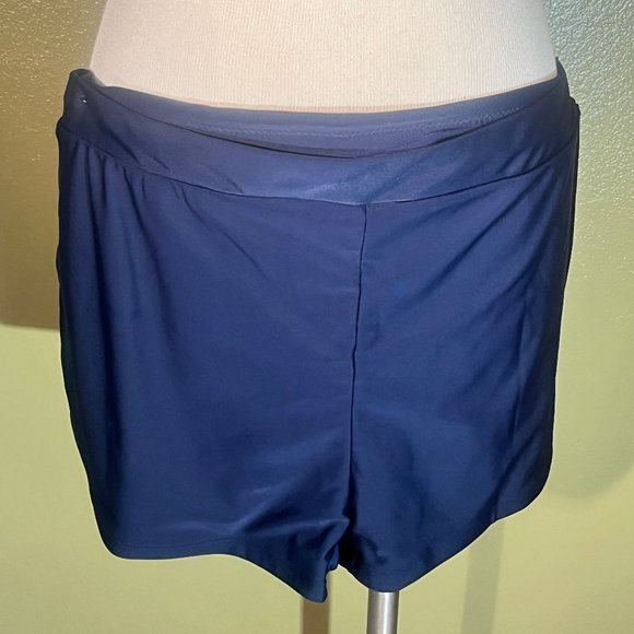 Women 2XL Size Tankini Stripe Printed Tank High Waist 2 Piece Swimsuits with Boy - Picture 5 of 15